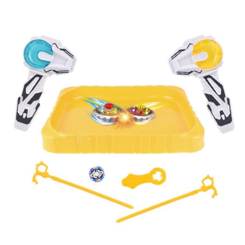 valiem4点セット Beyblade Com Luz 2 Lançadores E Arena Pião Zip Zap DMT6297 - Dm